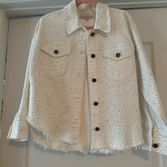 White Rhinestone Jacket - Picture 3 of 5